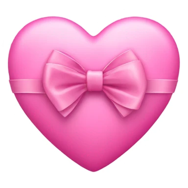 a pink heart with a bow  sticker