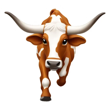 many texas longhorn bevos running  sticker