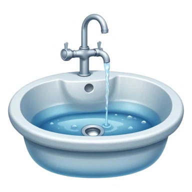 a sink filled with water sticker