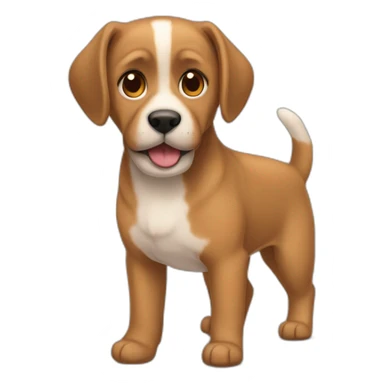 Una perrita color café raza grande sticker