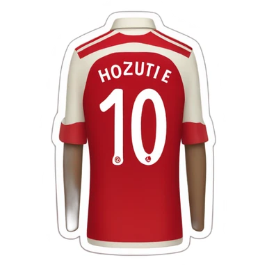 Arsenal home kit sticker