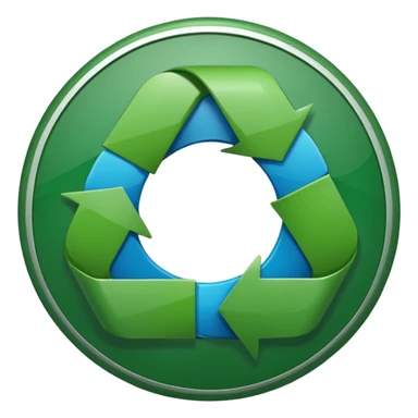 CIRCULO COM SETASSIMBOLO DE RECICLEAGEM REDONDO sticker