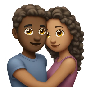 couple. hugging. love. sticker