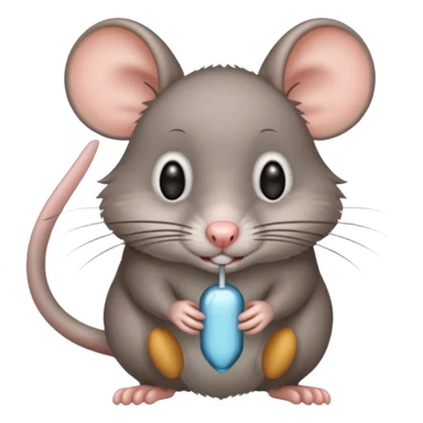 gray rat alert, long tail sticker