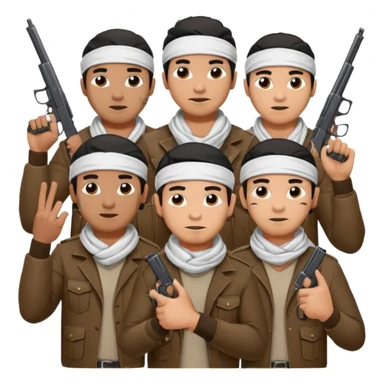 Norteño gang with 14, hand gang signs and guns sticker