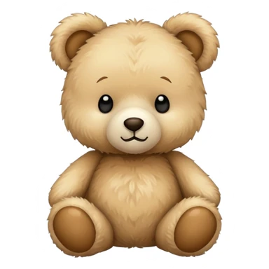 beige teddy bear sticker