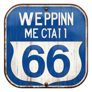 69 highway sign sticker