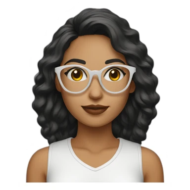 woman latin eyewear sticker