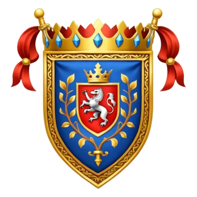 medieval heraldry banner sticker
