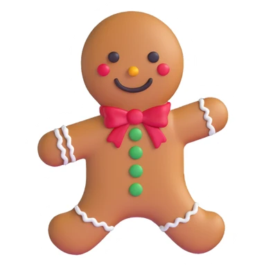 gingerbread man sticker