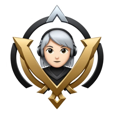 Logo with a L and a M team esport sticker