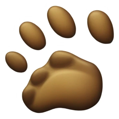 Dog paw on polaroid sticker