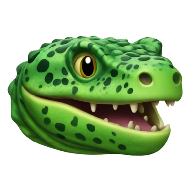 Green Gila Monster Head sticker
