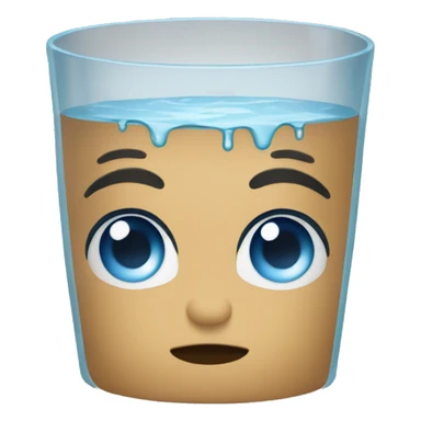 Vaso con agua sticker