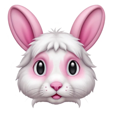 üzgün tavşan sticker