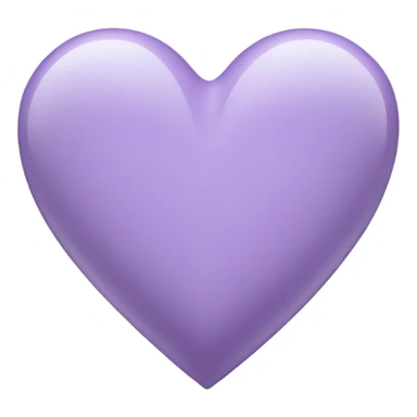 Lavender colored heart sticker
