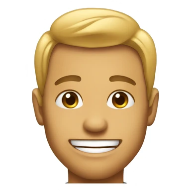 A proud face emoji sticker