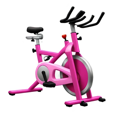 pink gym bike sticker