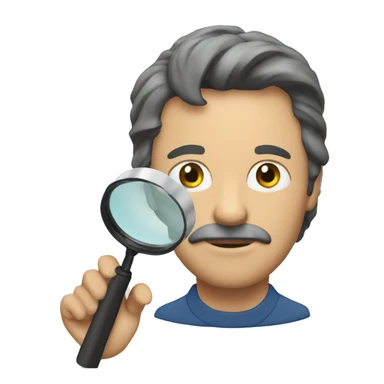 Bruce wayn with magnifier sticker