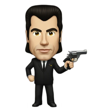 John Travolta as Vincent Vega in Pulp Fiction sticker