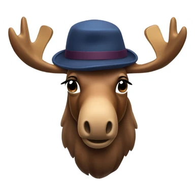 A French moose sticker