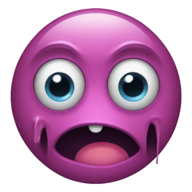 a one eye monster crying sticker