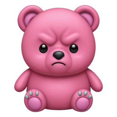 Osito gruñosito rosado sticker