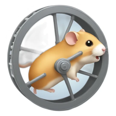 hamster running wheel sticker