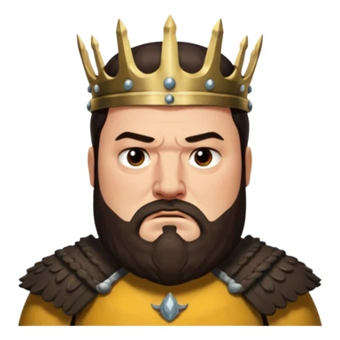 Robert Baratheon from Games of throne character face only front face sticker