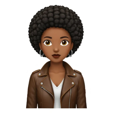 Classic mustang dark women with short afro sticker