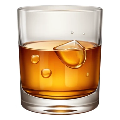 glass of whiskey, no splashes sticker