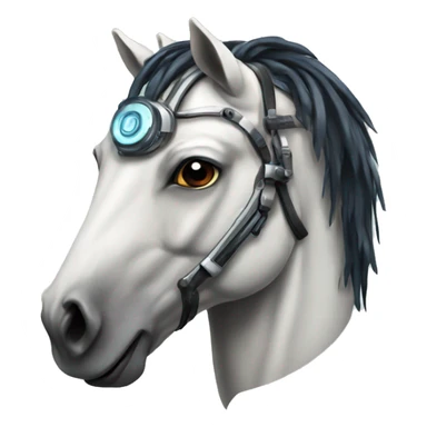 cyborg horse sticker