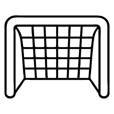 Soccer goal with net sticker