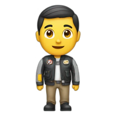 navigation-with-moto-car-walk sticker