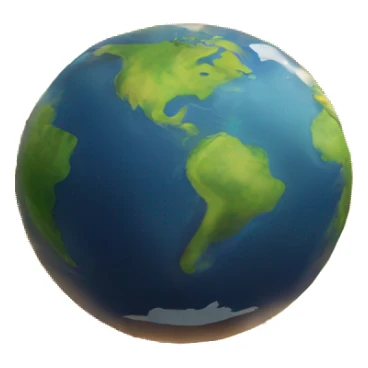 earth planet with trees in fire sticker