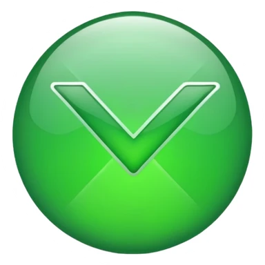 tick green icon sticker