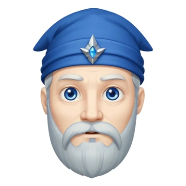 evil sorcerer with a beard sticker