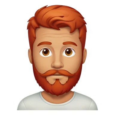A 30 year old Italian man with a red beard  sticker