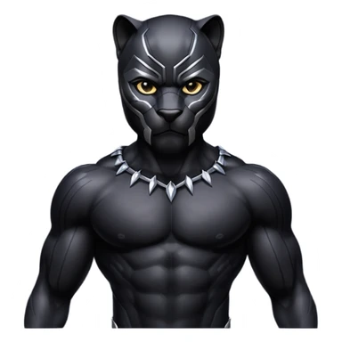 Black pantera sticker