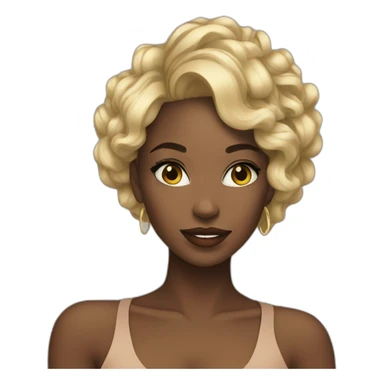 Beautiful Black women music sticker