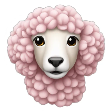 mouton rose sticker