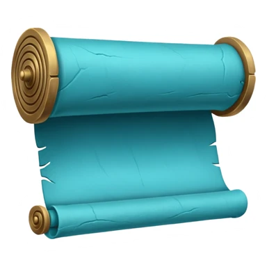 Something that symbolises history in blue/turquoise color sticker