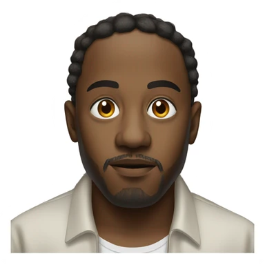 Kendrick Lamar looking at camera sticker