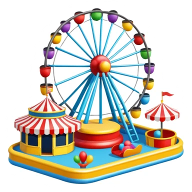 amusement park game sticker