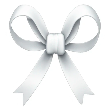 White bow sticker