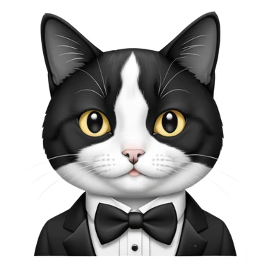 Funny tuxedo cat showing famous memes sticker