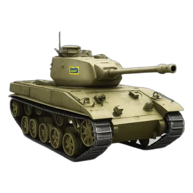 ukranian tank with lots of era sticker