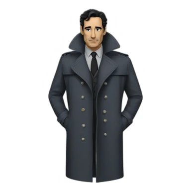 Ben Chaplin sci-fi trench coat sticker