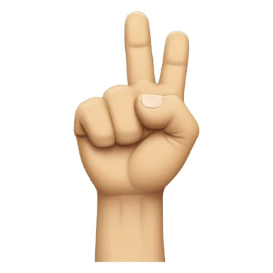a fist facing up with index finger extended sticker
