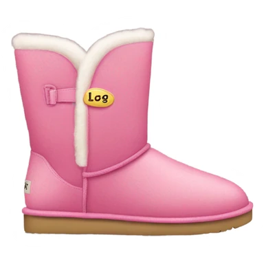 Pink uggs boots sticker